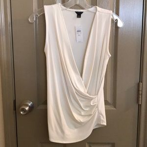 NWT Ann Taylor Wrap Shell Blouse